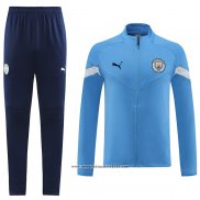 Tuta da Track Giacca Manchester City 2022 2023 Blu