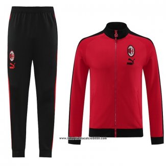 Tuta da Track Giacca Milan 2023 2024 Rosso