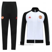 Tuta da Track Giacca Manchester United 2020 2021 Bianco