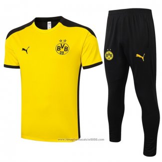 Tuta da Track Borussia Dortmund Manica Corta 2020 2021 Giallo