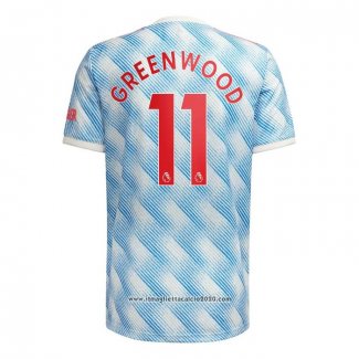 Maglia Manchester United Giocatore Greenwood Away 2021 2022