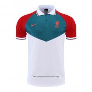 Maglia Polo Liverpool 2022 2023 Verde Bianco Rosso