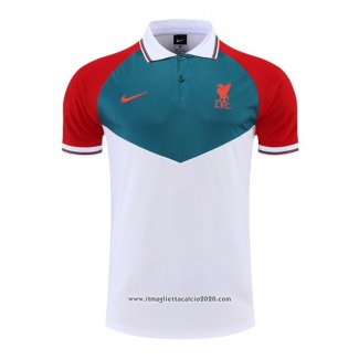 Maglia Polo Liverpool 2022 2023 Verde Bianco Rosso