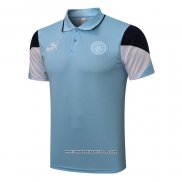 Maglia Polo Manchester City 2021 2022 Blu