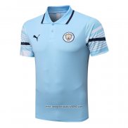 Maglia Polo Manchester City 2022 2023 Blu