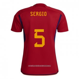 Maglia Spagna Giocatore Sergio Home 2022