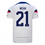 Maglia Stati Uniti Giocatore Weah Home 2022