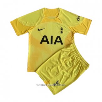 Maglia Tottenham Hotspur Portiere Bambino 2022 2023 Giallo