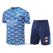 Tuta da Track Arsenal Manica Corta 2022 2023 Blu - Pantalon Corto