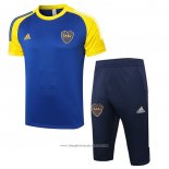 Tuta da Track Boca Juniors Manica Corta 2020 2021 Blu e Giallo