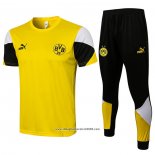 Tuta da Track Borussia Dortmund Manica Corta 2021 2022 Giallo