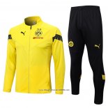 Tuta da Track Giacca Borussia Dortmund 2022 2023 Giallo e Nero