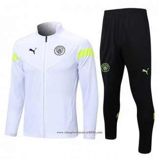 Tuta da Track Giacca Manchester City 2022 2023 Bianco