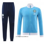 Tuta da Track Giacca Manchester City 2023 2024 Blu Claro