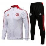 Tuta da Track Giacca Manchester United 2021 2022 Bianco