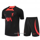 Tuta da Track Liverpool Manica Corta 2022 2023 Nero - Pantalon Corto