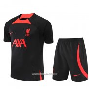 Tuta da Track Liverpool Manica Corta 2022 2023 Nero - Pantalon Corto