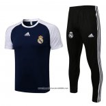 Tuta da Track Real Madrid Manica Corta 2021 2022 Blu