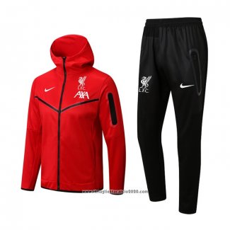 Tuta da Track con Capucha Liverpool 2022 2023 Rosso