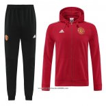 Tuta da Track con Capucha Manchester United 2022 2023 Rosso