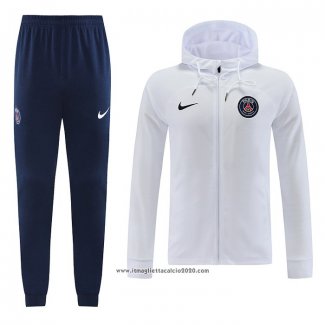 Tuta da Track con Capucha Paris Saint-Germain 2022 2023 Bianco