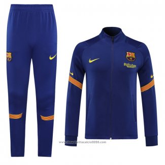 Tuta da Track Giacca FC Barcellona 2020 2021 Blu