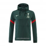 Giacca con Capucha Liverpool 2021 2022 Verde