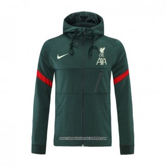 Giacca con Capucha Liverpool 2021 2022 Verde