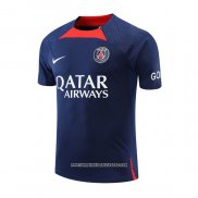 Maglia Allenamento Paris Saint-Germain 2022 2023 Blu Oscuro