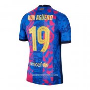 Maglia FC Barcellona Giocatore Kun Aguero Terza 2021 2022