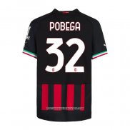 Maglia Milan Giocatore Pobega Home 2022 2023