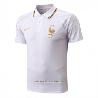 Maglia Polo Francia 2022 2023 Bianco