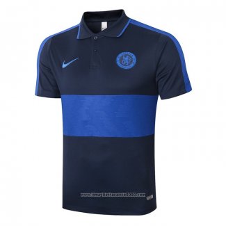 Maglia Polo Chelsea 2020 2021 Blu Oscuro