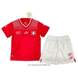 Maglia Svizzera Home Bambino 2022