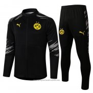 Tuta da Track Giacca Borussia Dortmund 2020 2021 Nero