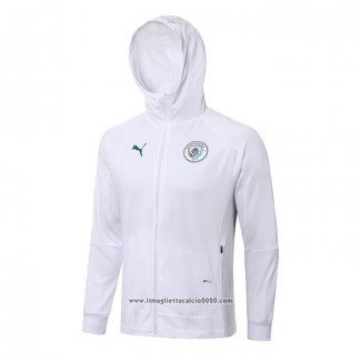 Giacca con Capucha Manchester City 2021 2022 Bianco