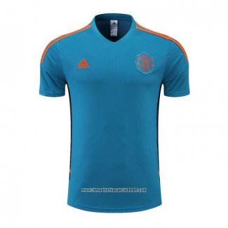 Maglia Allenamento Manchester United 2022 2023 Blu