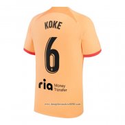 Maglia Atletico Madrid Giocatore Koke Terza 2022 2023