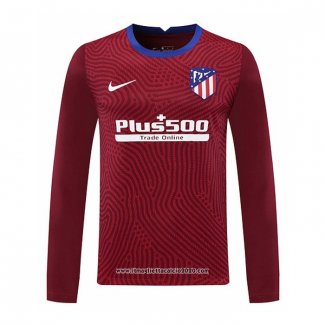 Maglia Atletico Madrid Portiere Manica Lunga 2020 2021 Rosso