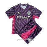 Maglia Manchester City Portiere Bambino 2023 2024 Purpura