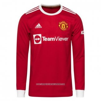 Maglia Manchester United Home Manica Lunga 2021 2022