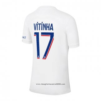 Maglia Paris Saint-Germain Giocatore Vitinha Terza 2022 2023