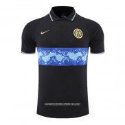 Maglia Polo Inter 2022 2023 Nero e Blu