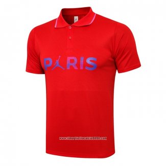 Maglia Polo Paris Saint-Germain 2021 2022 Rosso