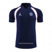 Maglia Polo Paris Saint-Germain Jordan 2022 2023 Blu Marino