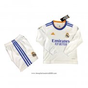 Maglia Real Madrid Home Manica Lunga Bambino 2021 2022