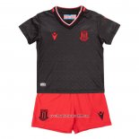 Maglia Stoke City Away Bambino 2022 2023 Nero