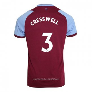 Maglia West Ham Giocatore Cresswell Home 2020 2021