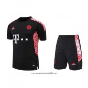 Tuta da Track Bayern Monaco Manica Corta 2022 2023 Nero - Pantalon Corto