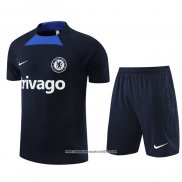 Tuta da Track Chelsea Manica Corta 2022 2023 Nero - Pantalon Corto